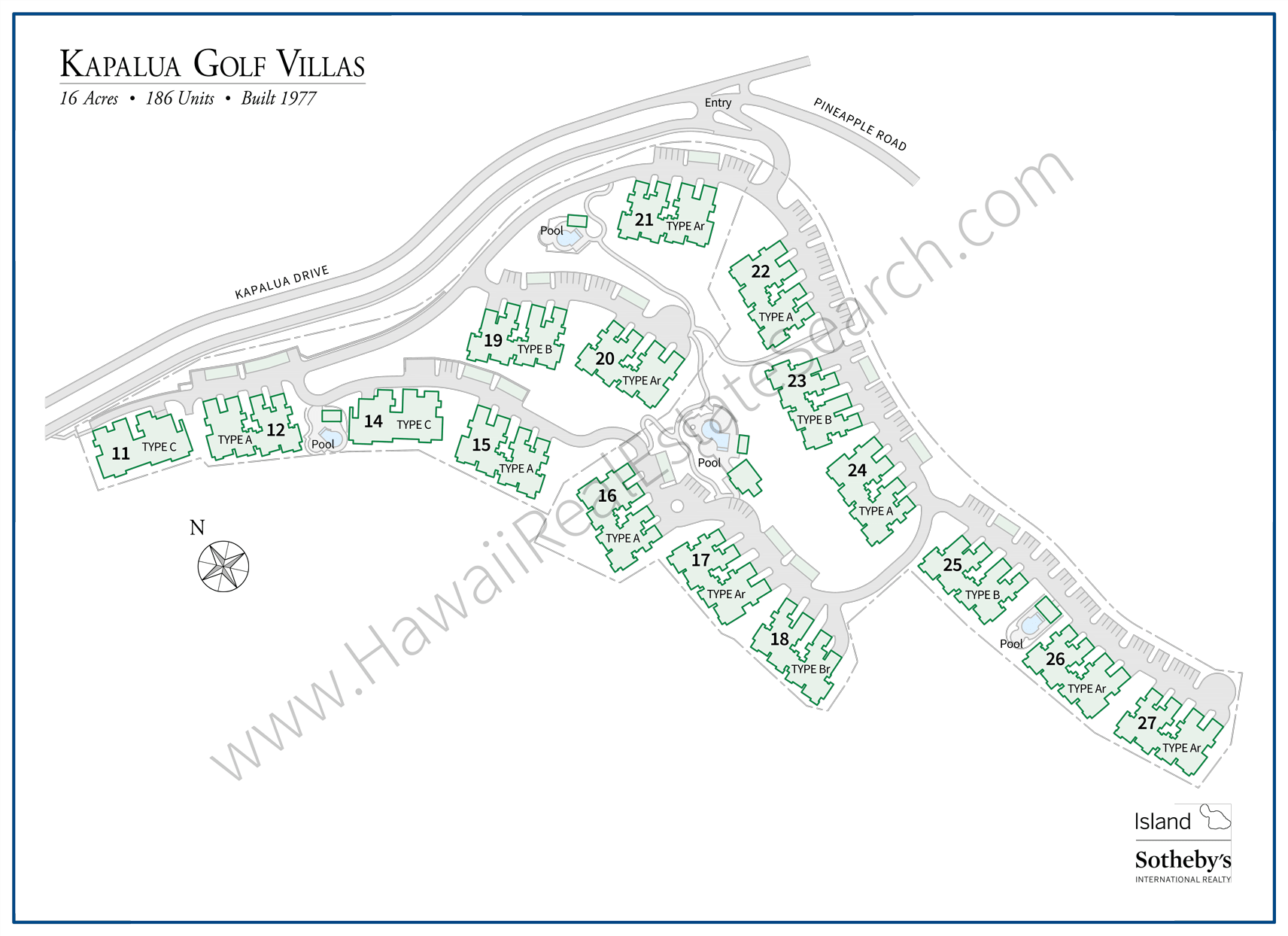 Map of Kapalua Golf Villas Updated 2021